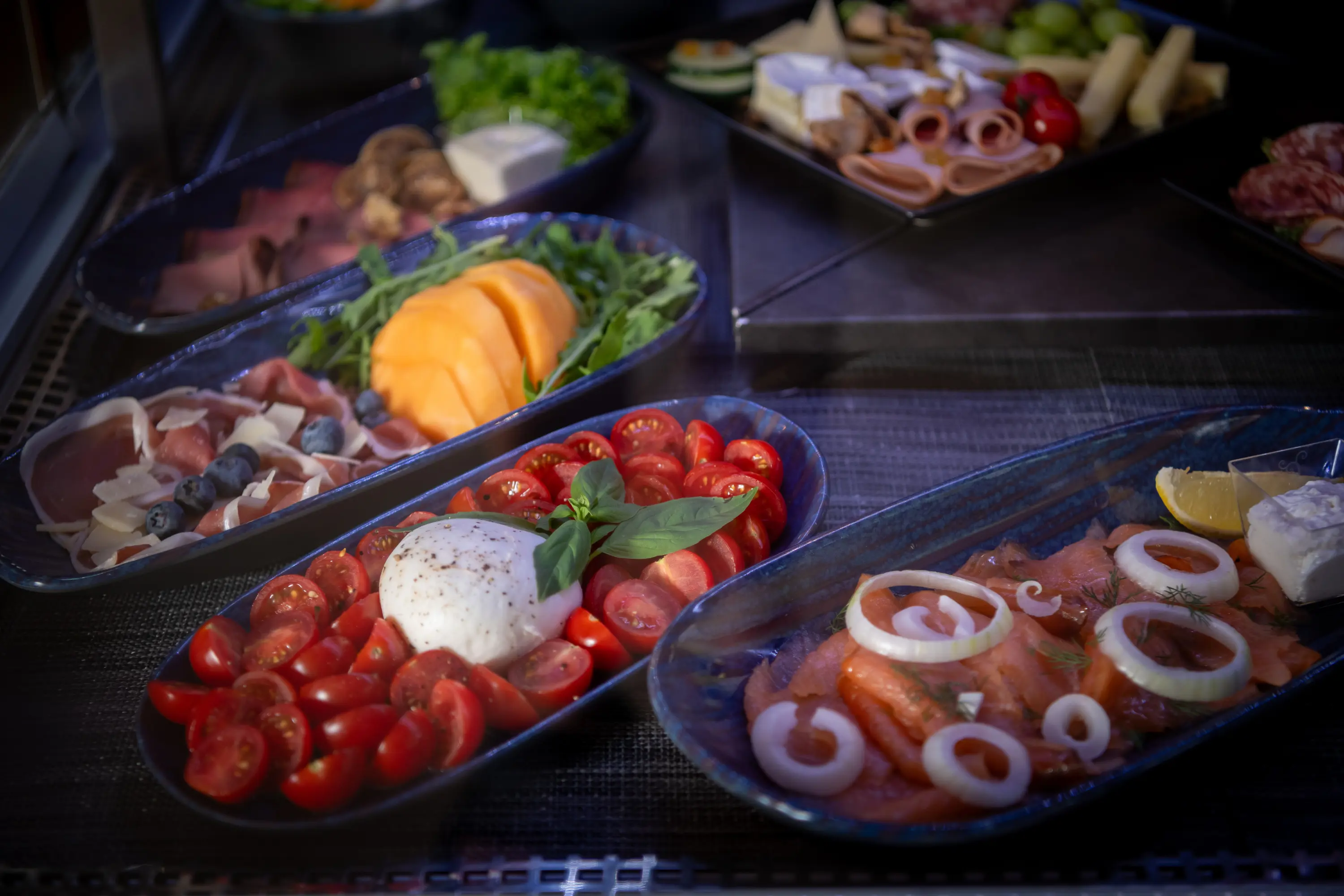 Verschiedene kalte Platten im Hürlimannbad Bistro