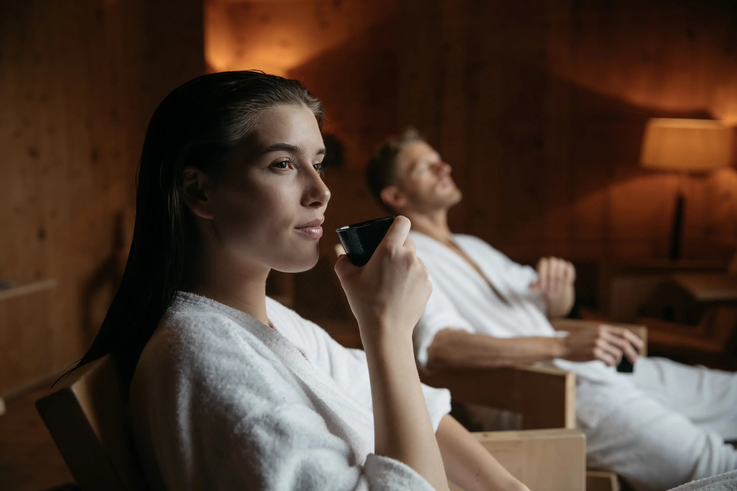 Erholen im Ruheraum im Mineralbad & Spa Samedan