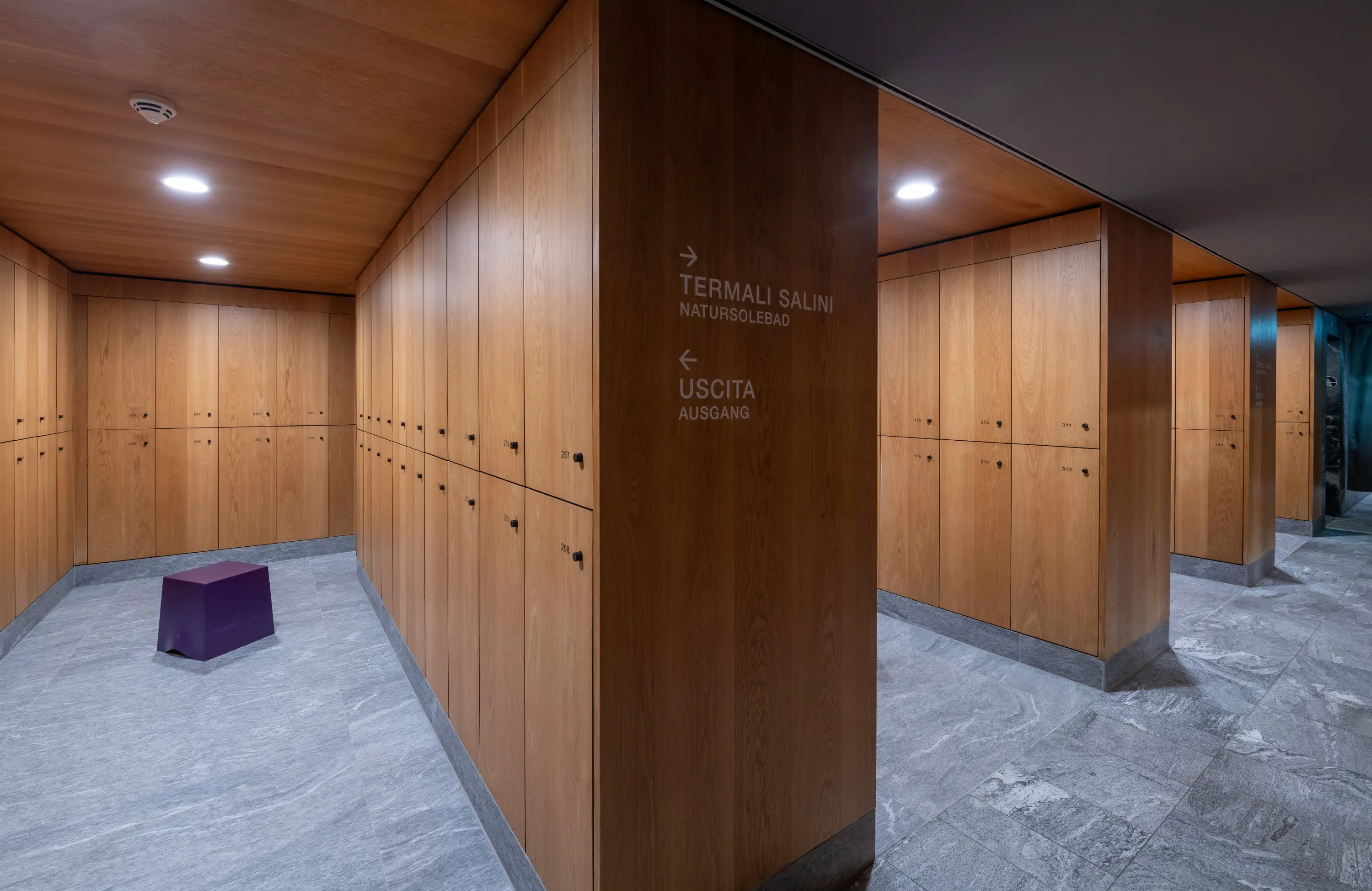 Garderoben im Termali Salini & Spa Locarno
