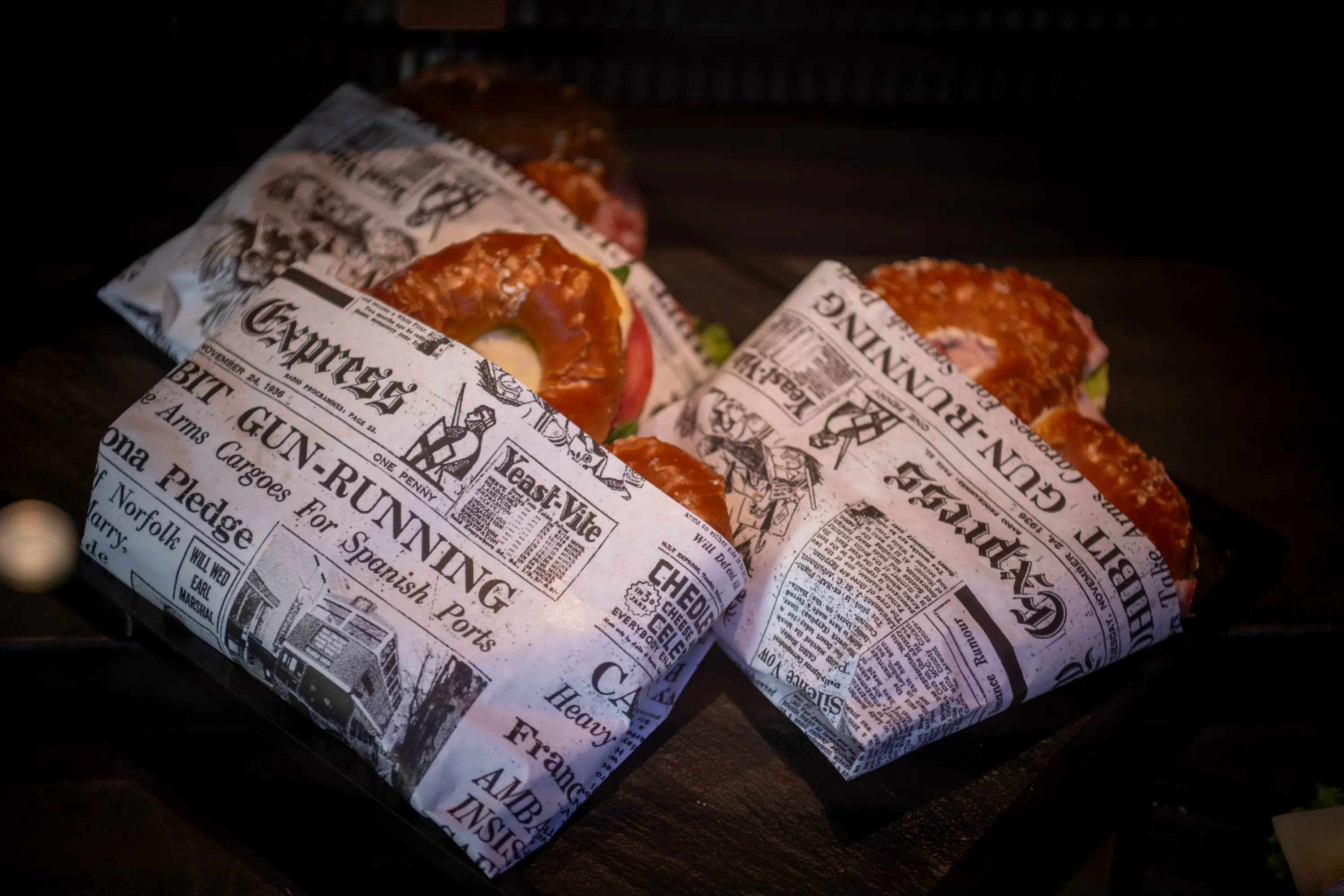 Frisch zubereitete Sandwiches im Hürlimannbad Bistro