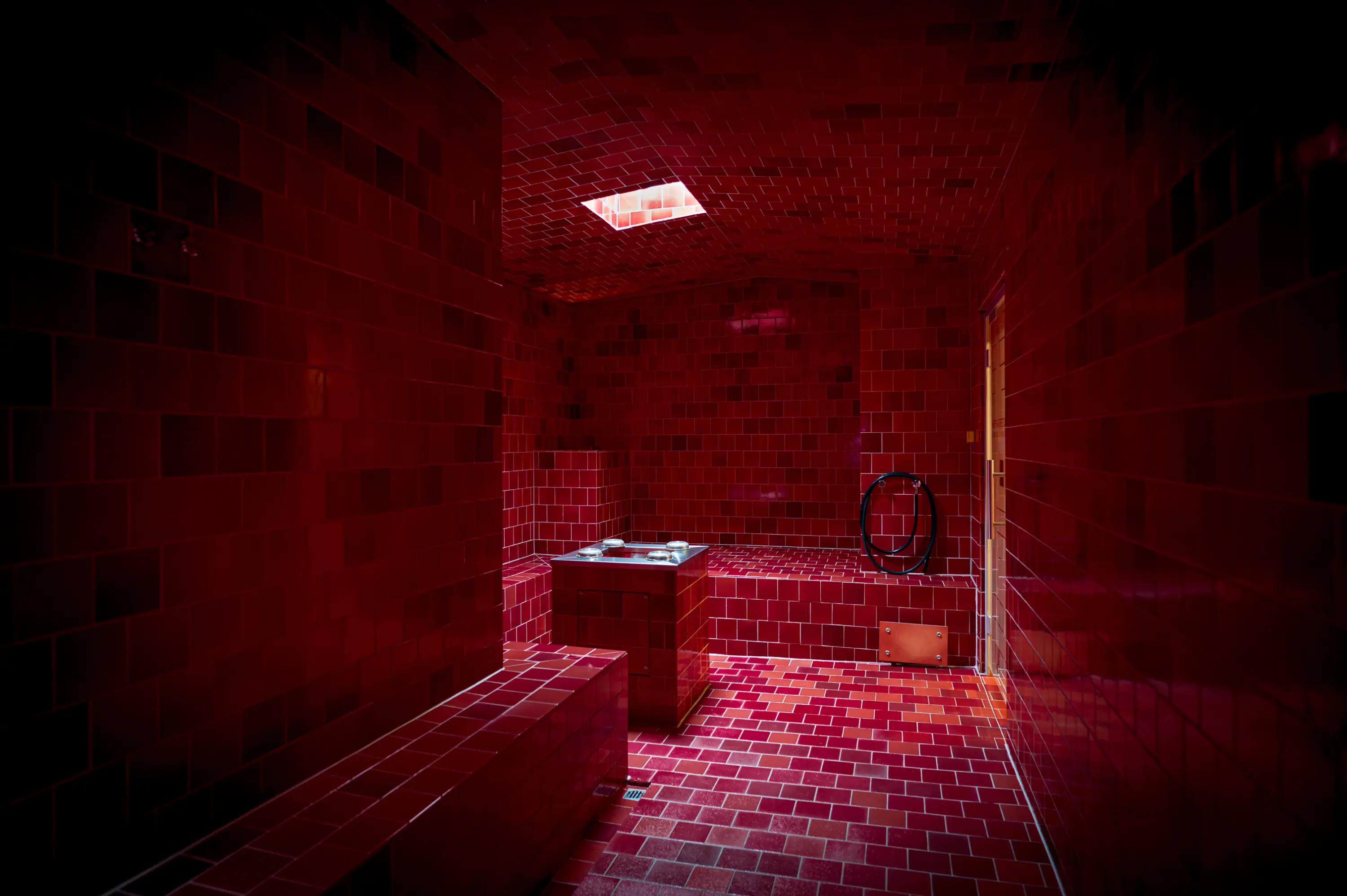 Kräuterdampfbad beim Baderitual