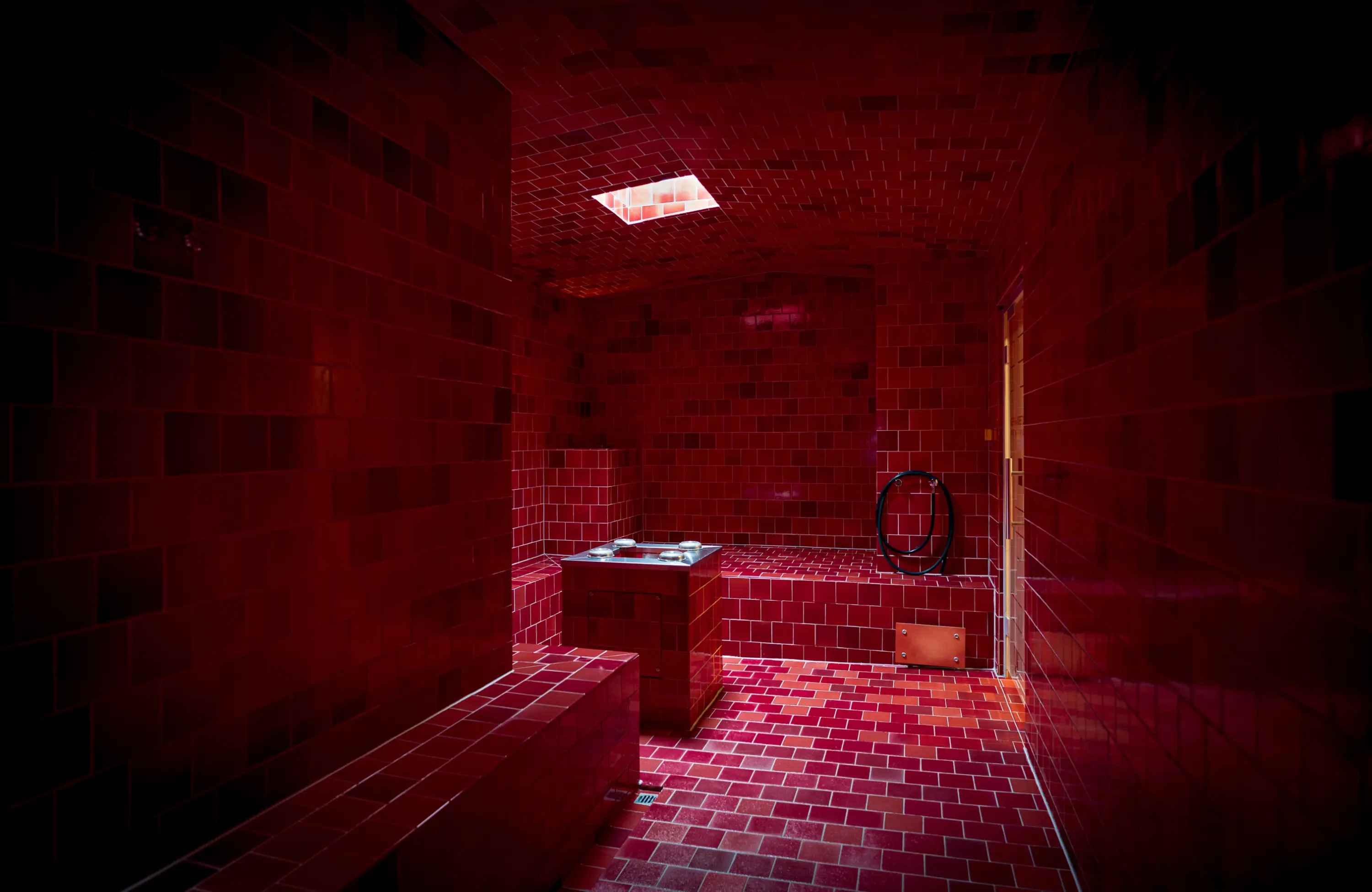 Kräuterdampfbad beim Baderitual