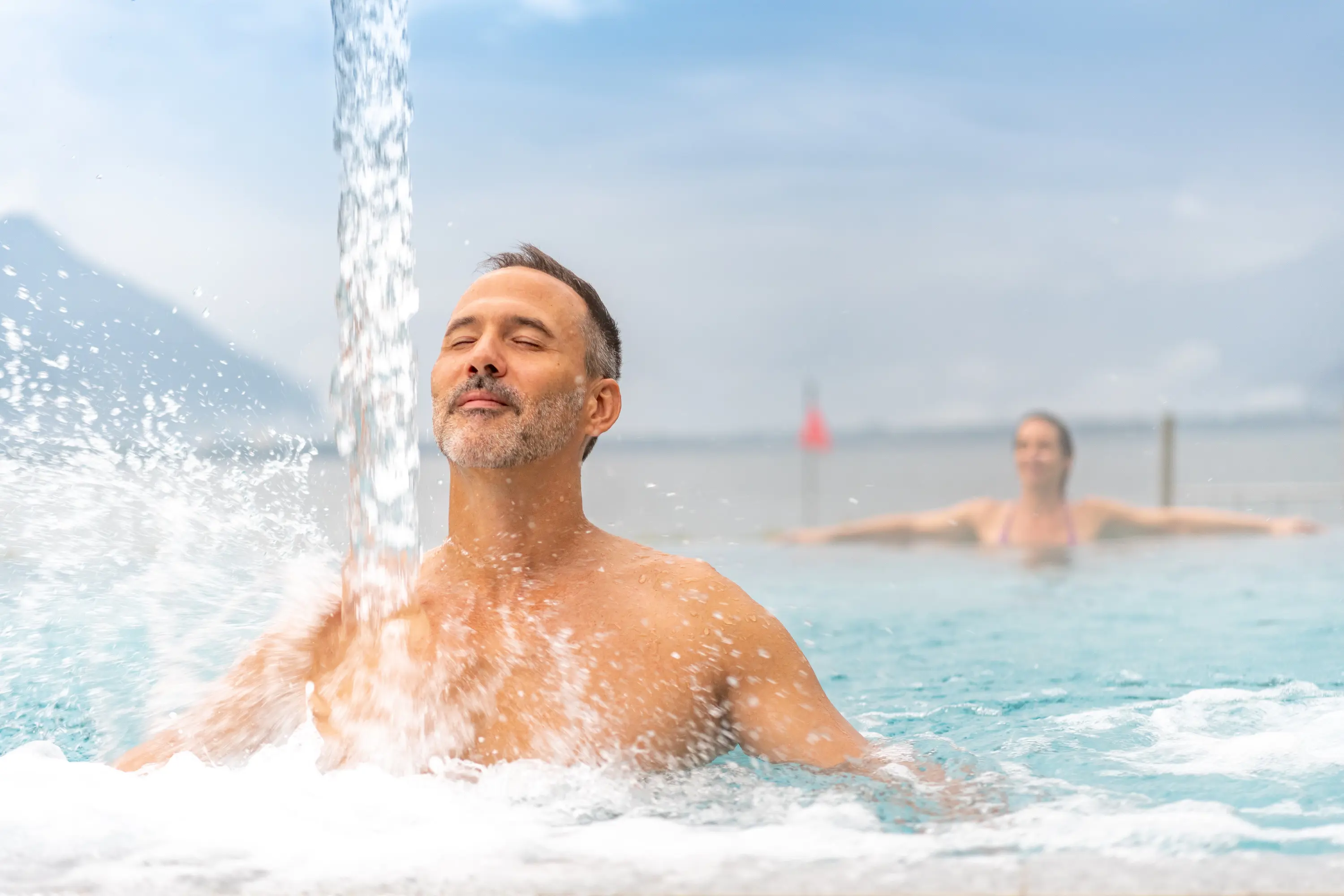 Wellness im Aussenbad im Termali Salini & Spa
