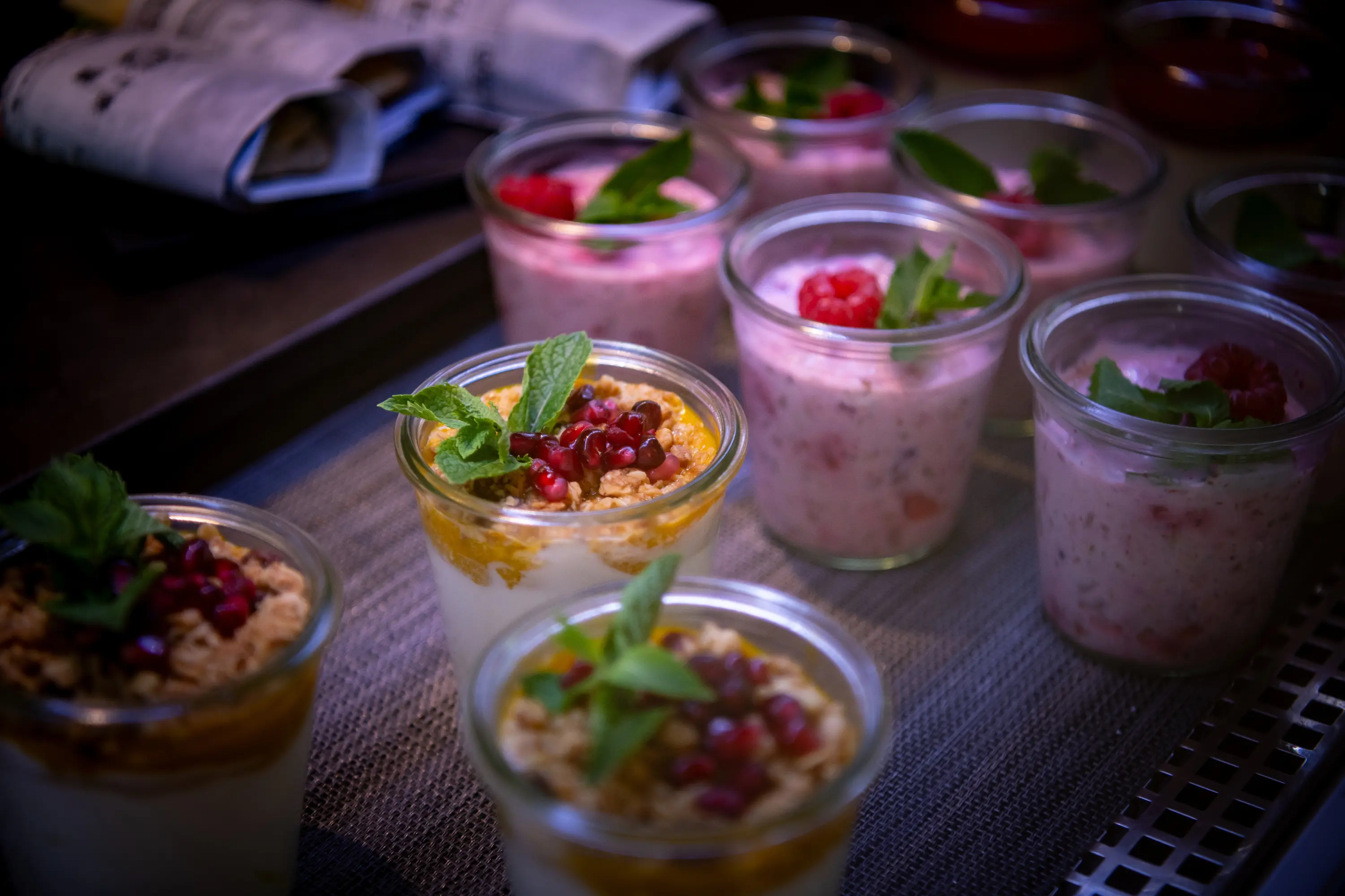 Frisch zubereitete Desserts im Hürlimannbad Bistro