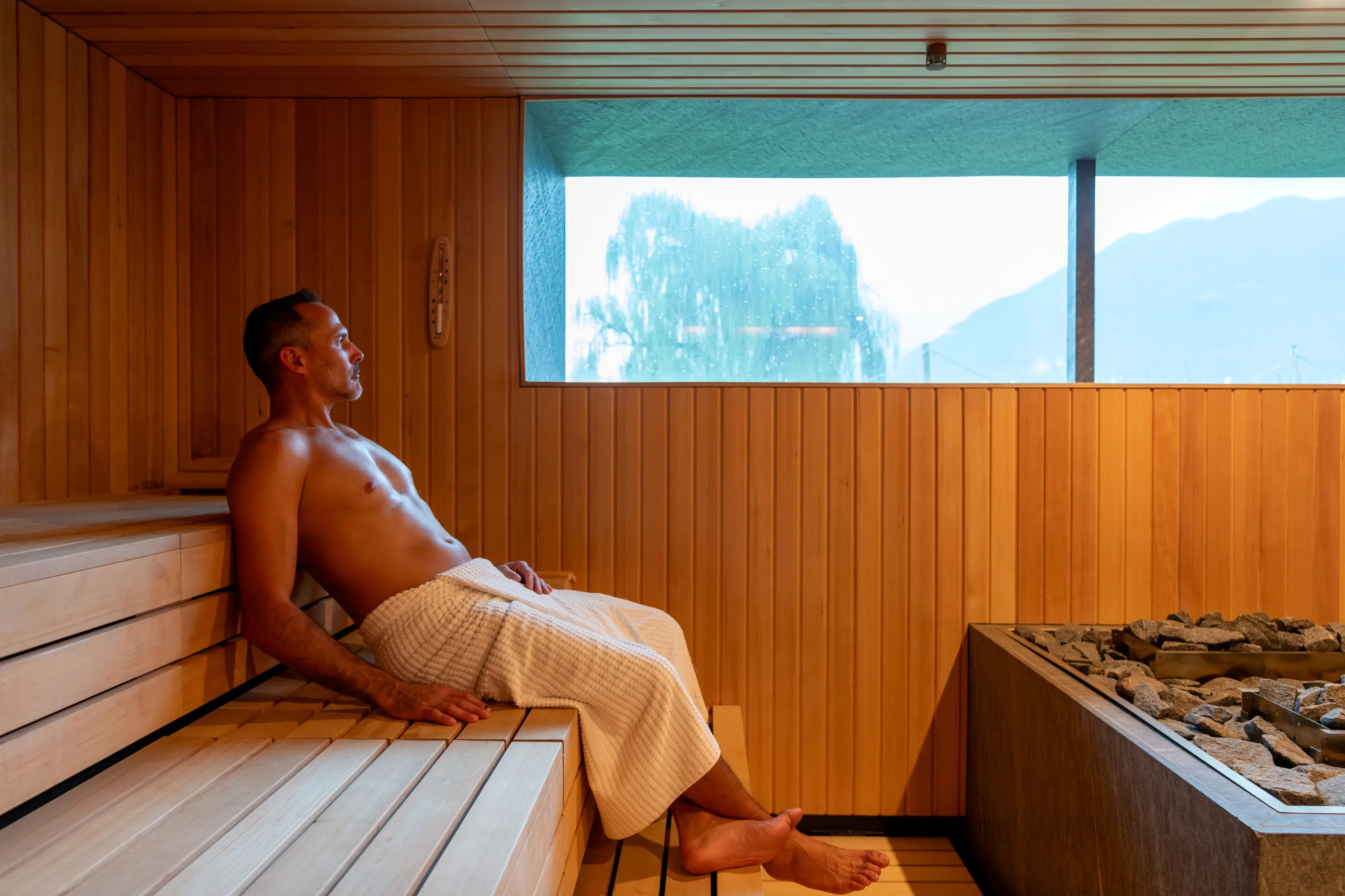 Entspannen in der Finnischen Sauna