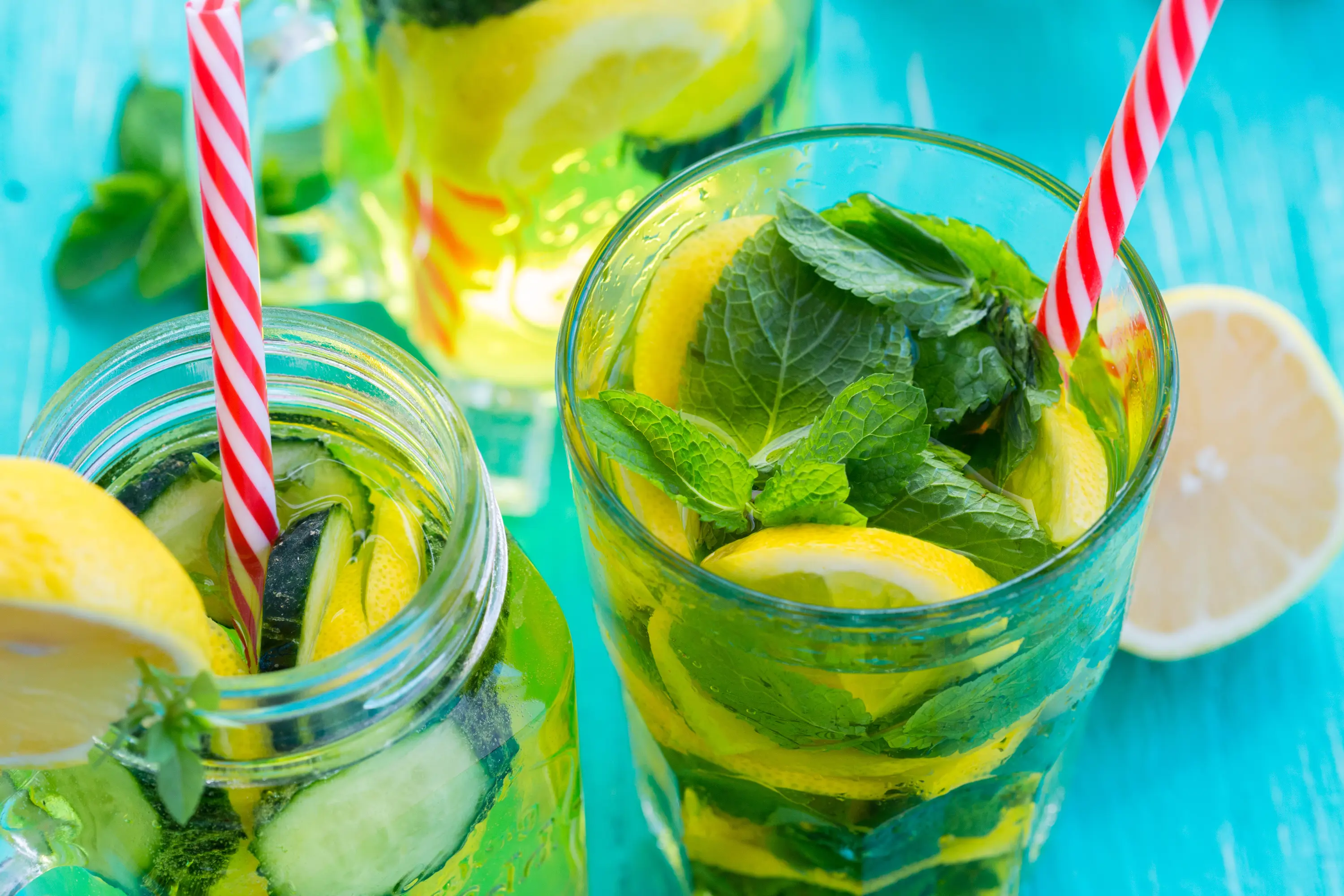 Erfrischender alkoholfreier Mojito.