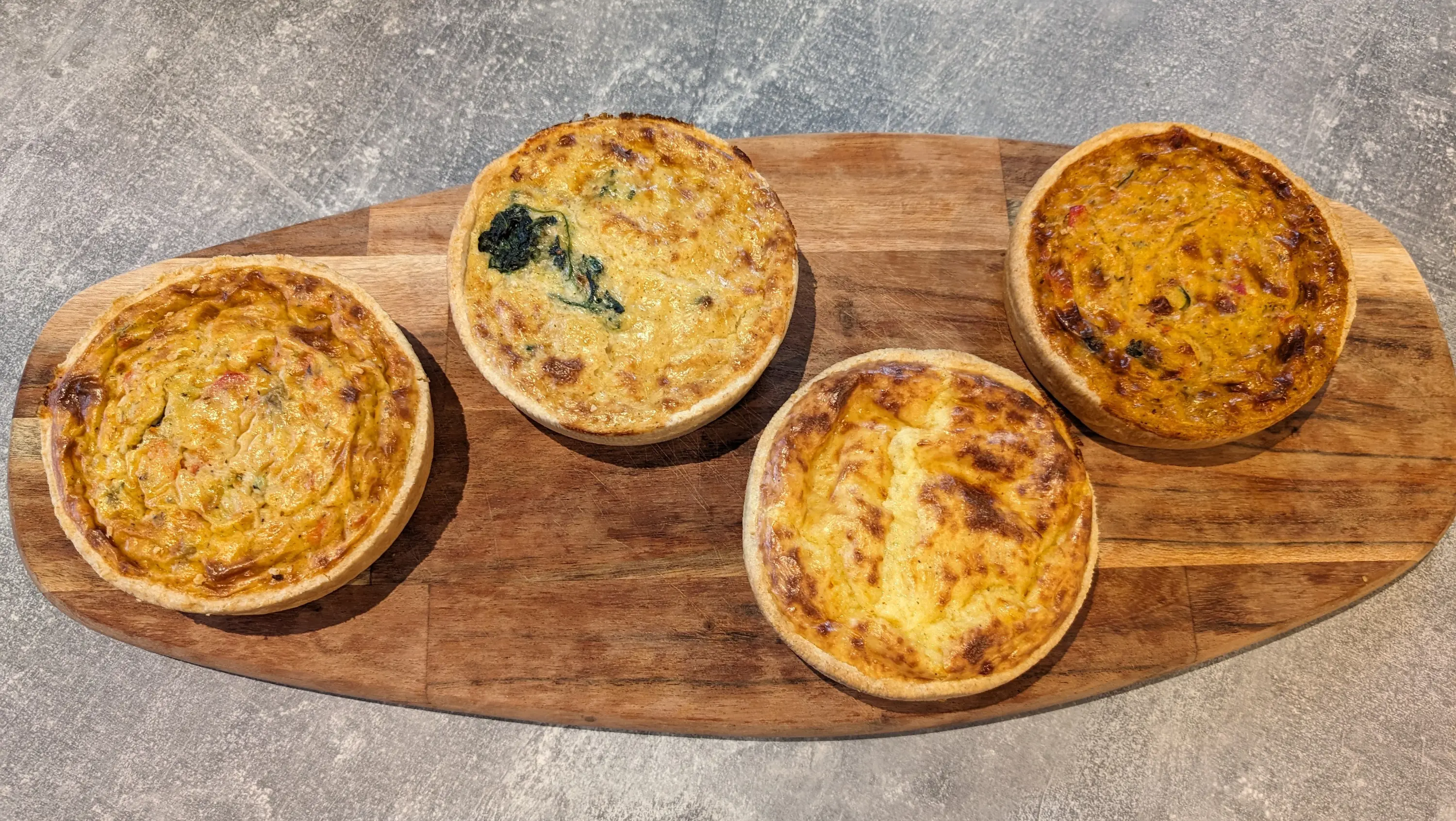 Différentes quiches