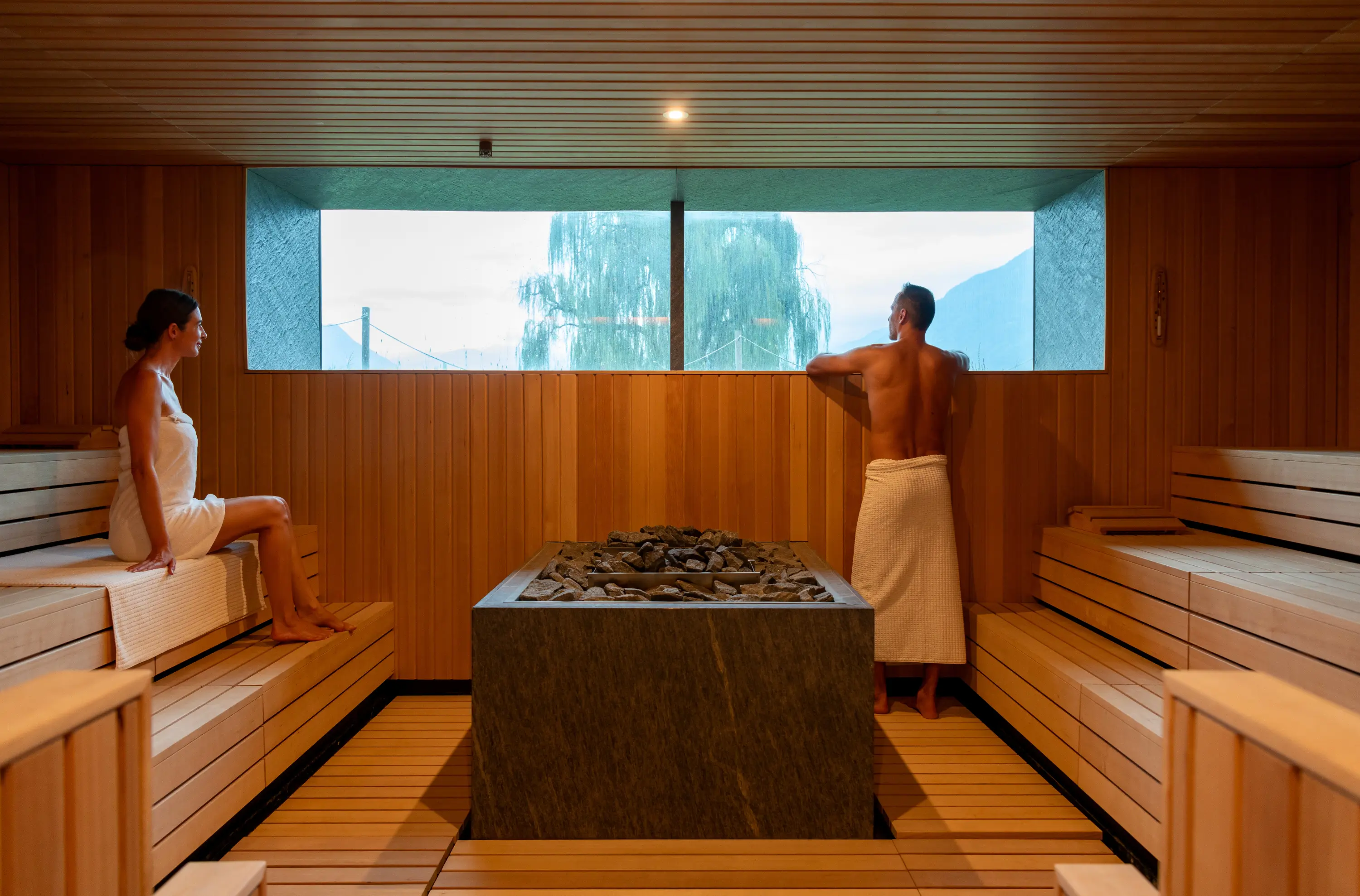 Entspannen in der Sauna im Termali Salini & Spa