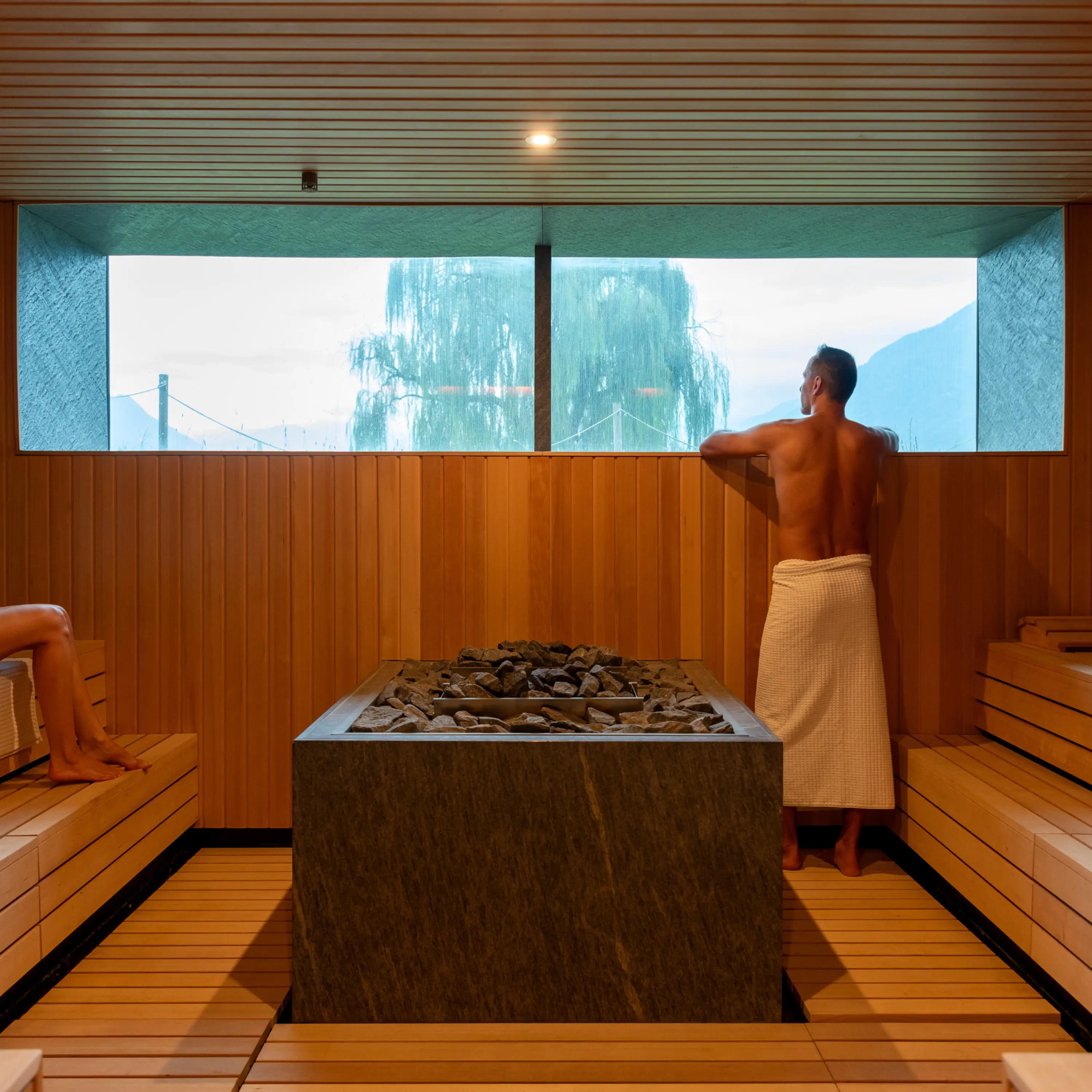 Entspannen in der Sauna im Termali Salini & Spa