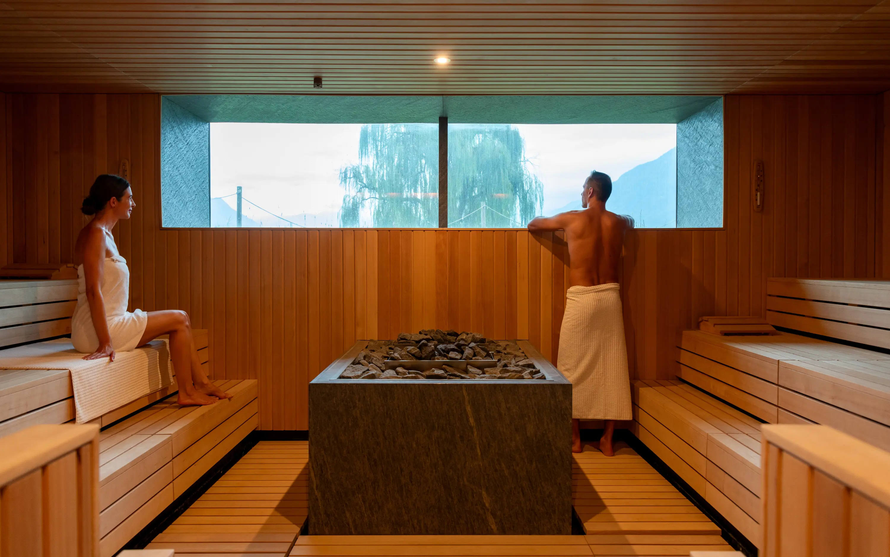 Entspannen in der Sauna im Termali Salini & Spa