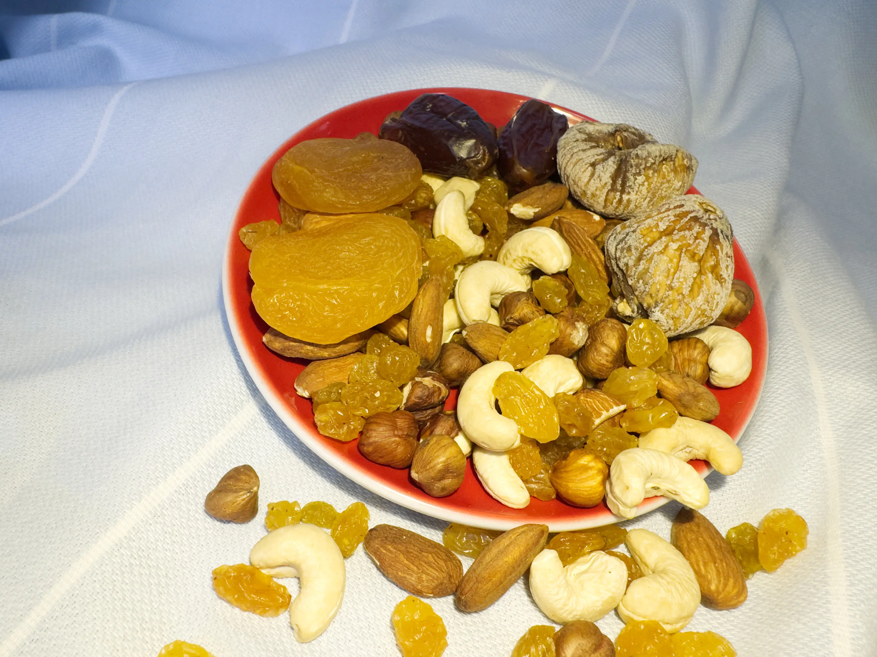 Dried fruit plate