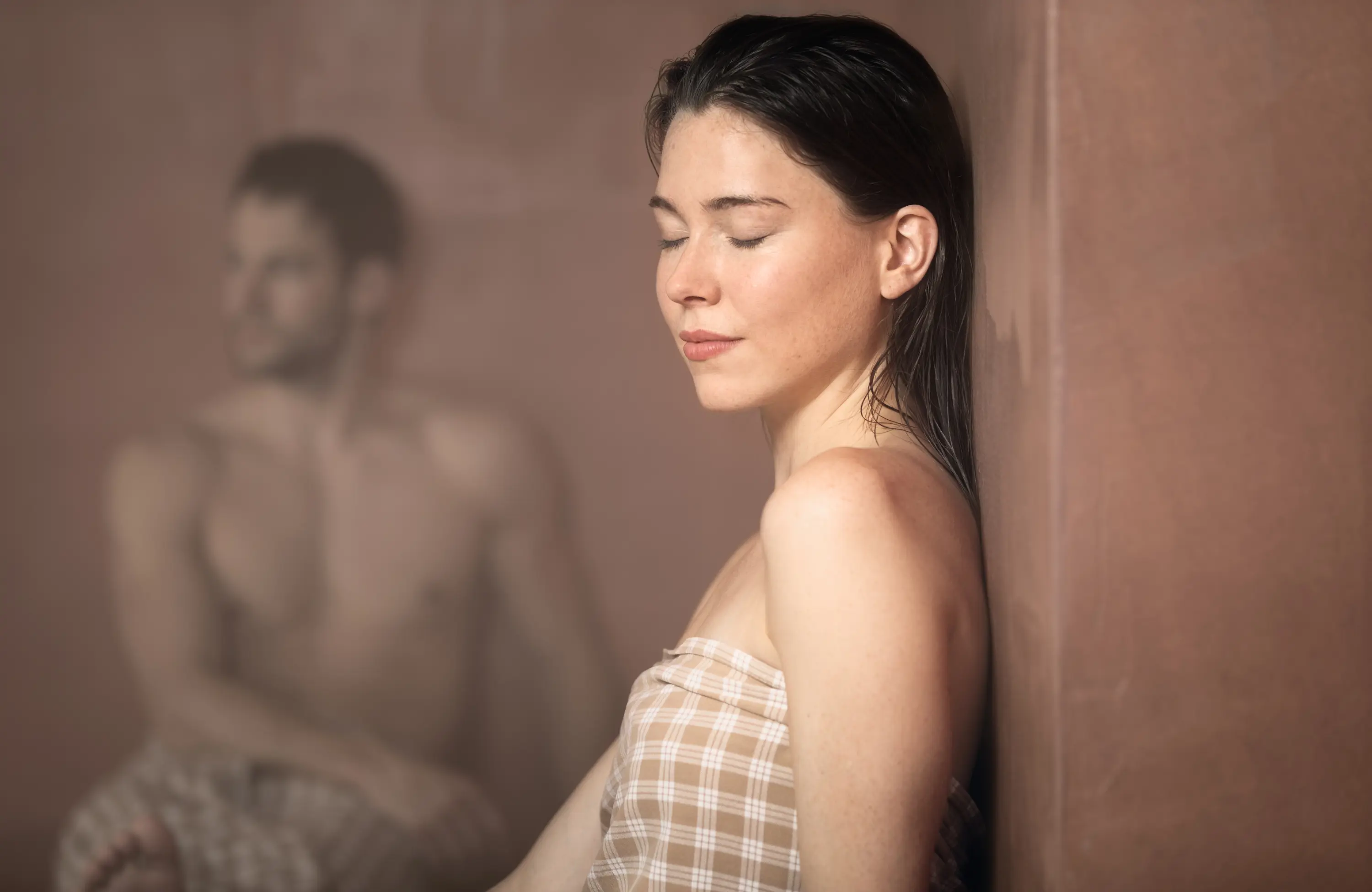 Haut vorbereiten im Sogukluk Blütendampfraum