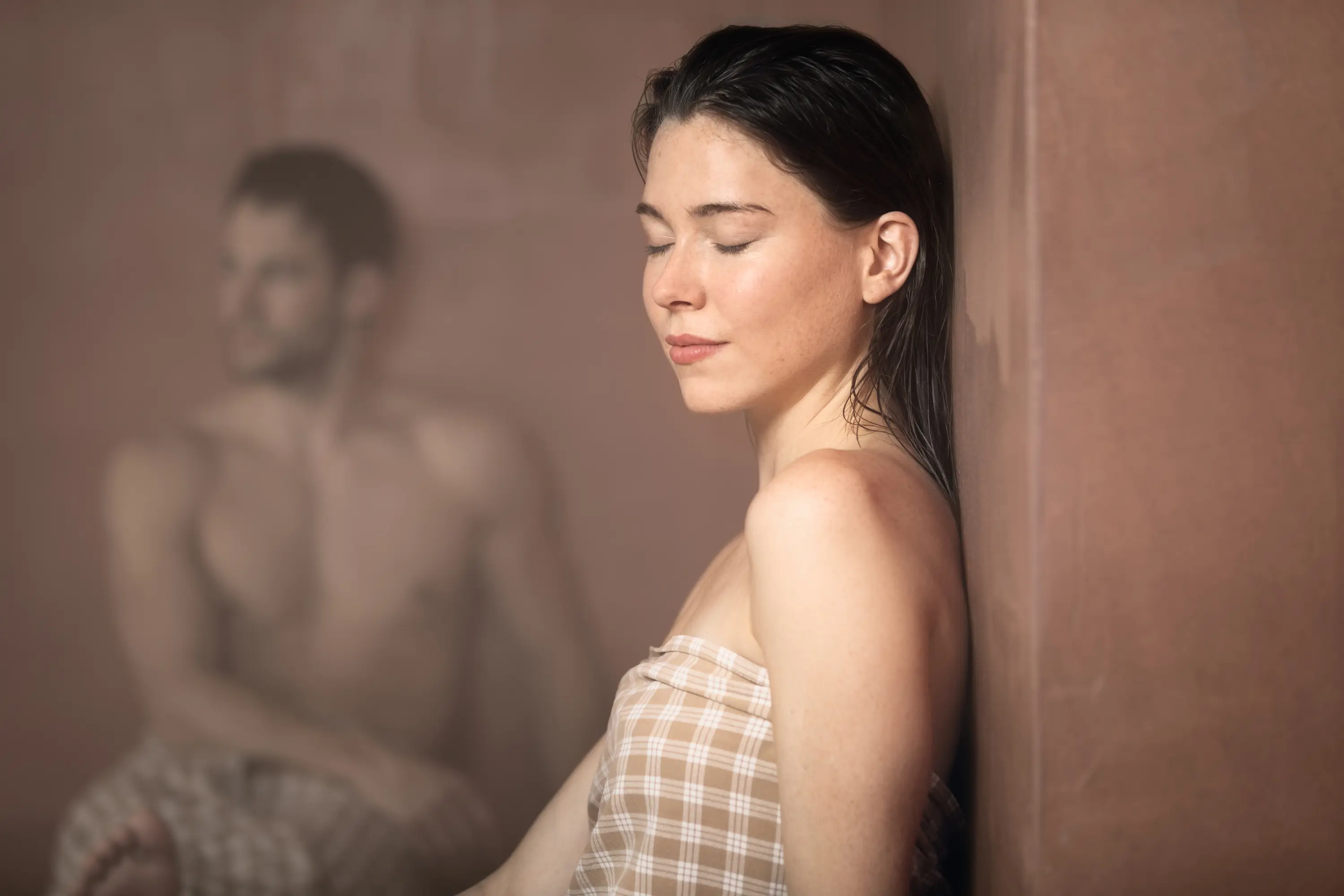 Haut vorbereiten im Sogukluk Blütendampfraum