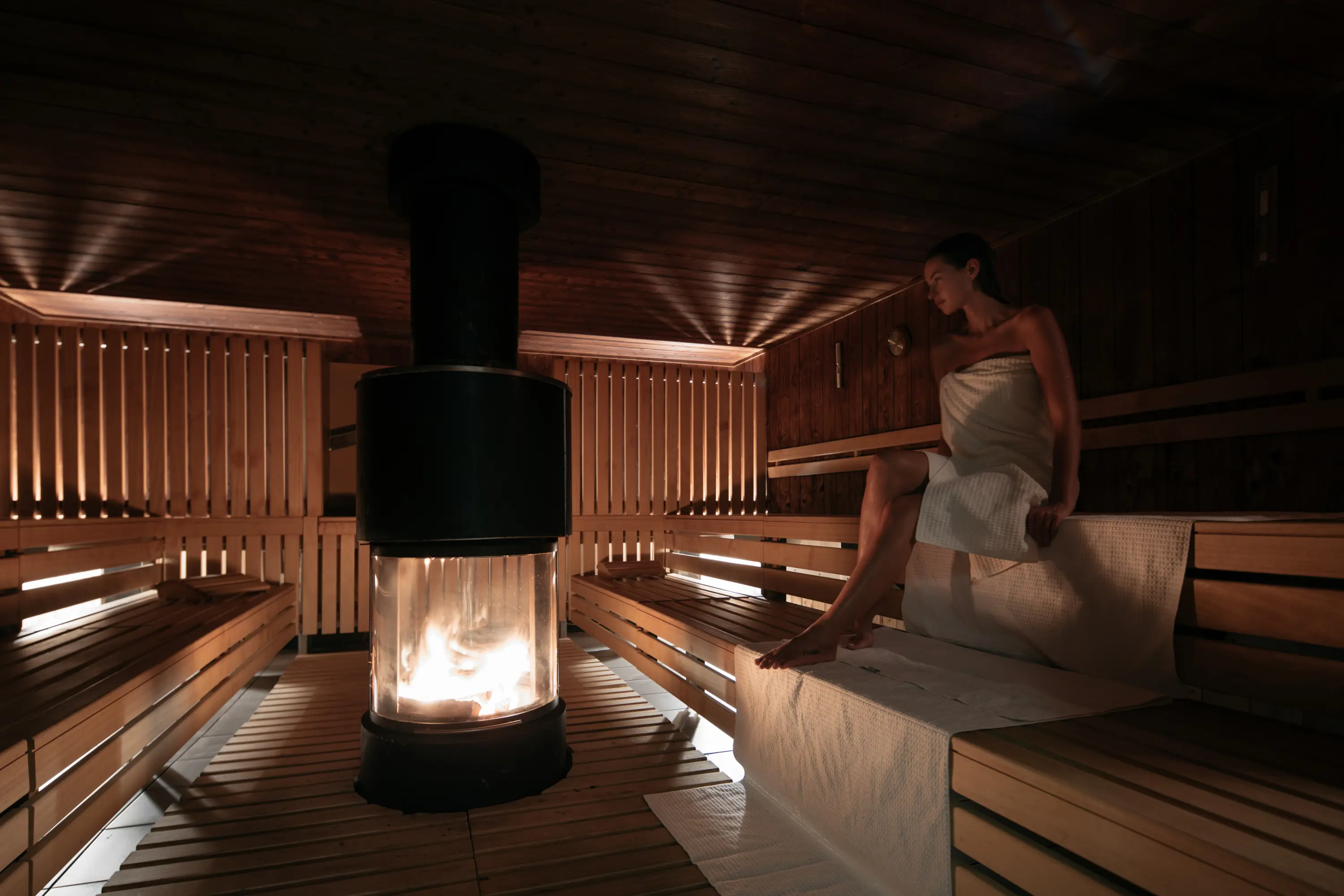 Entspannen in der Erd-Feuer-Sauna im Solnad Schönbühl