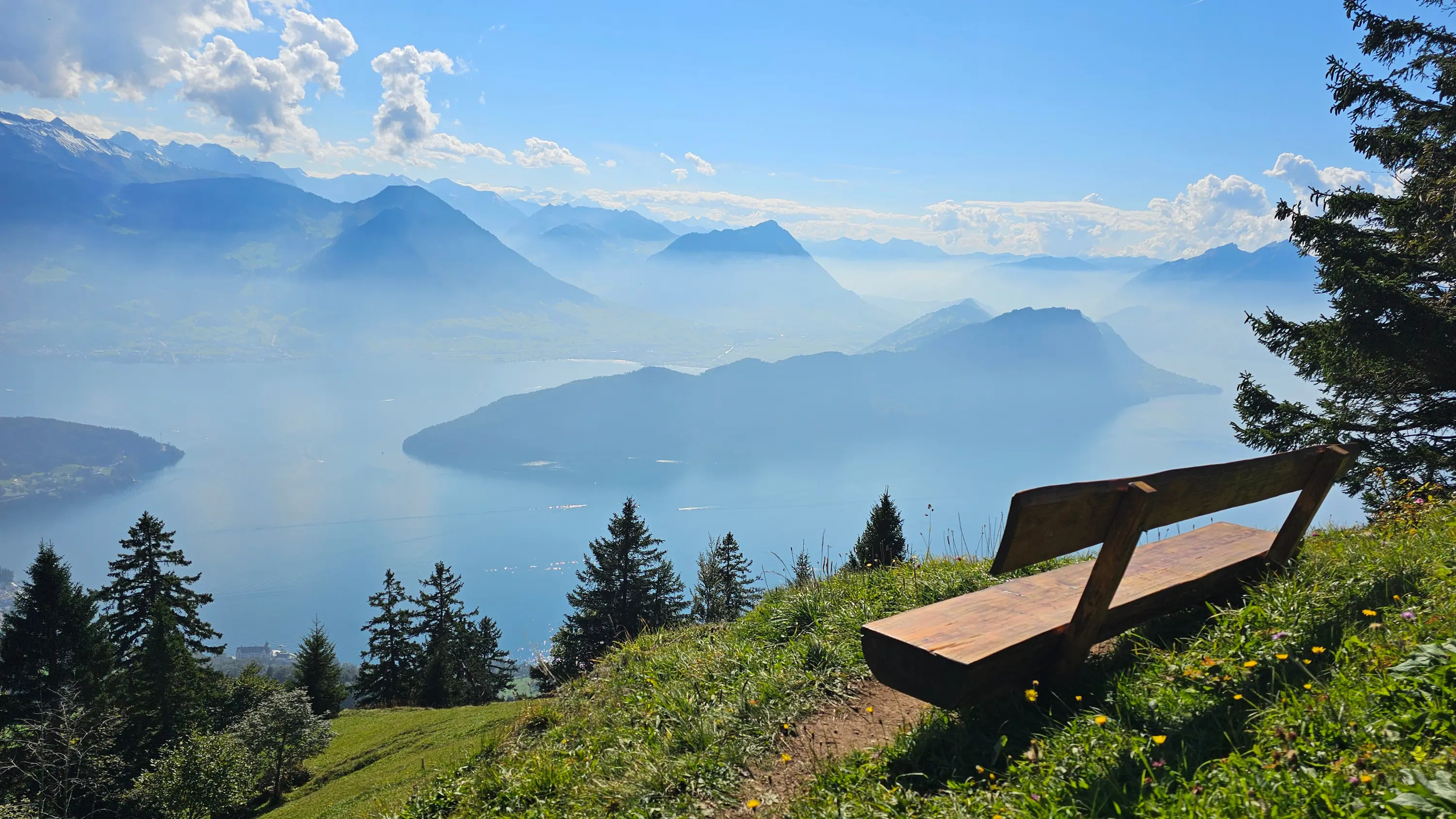 Wunderbarer Ausblick auf der Rigi