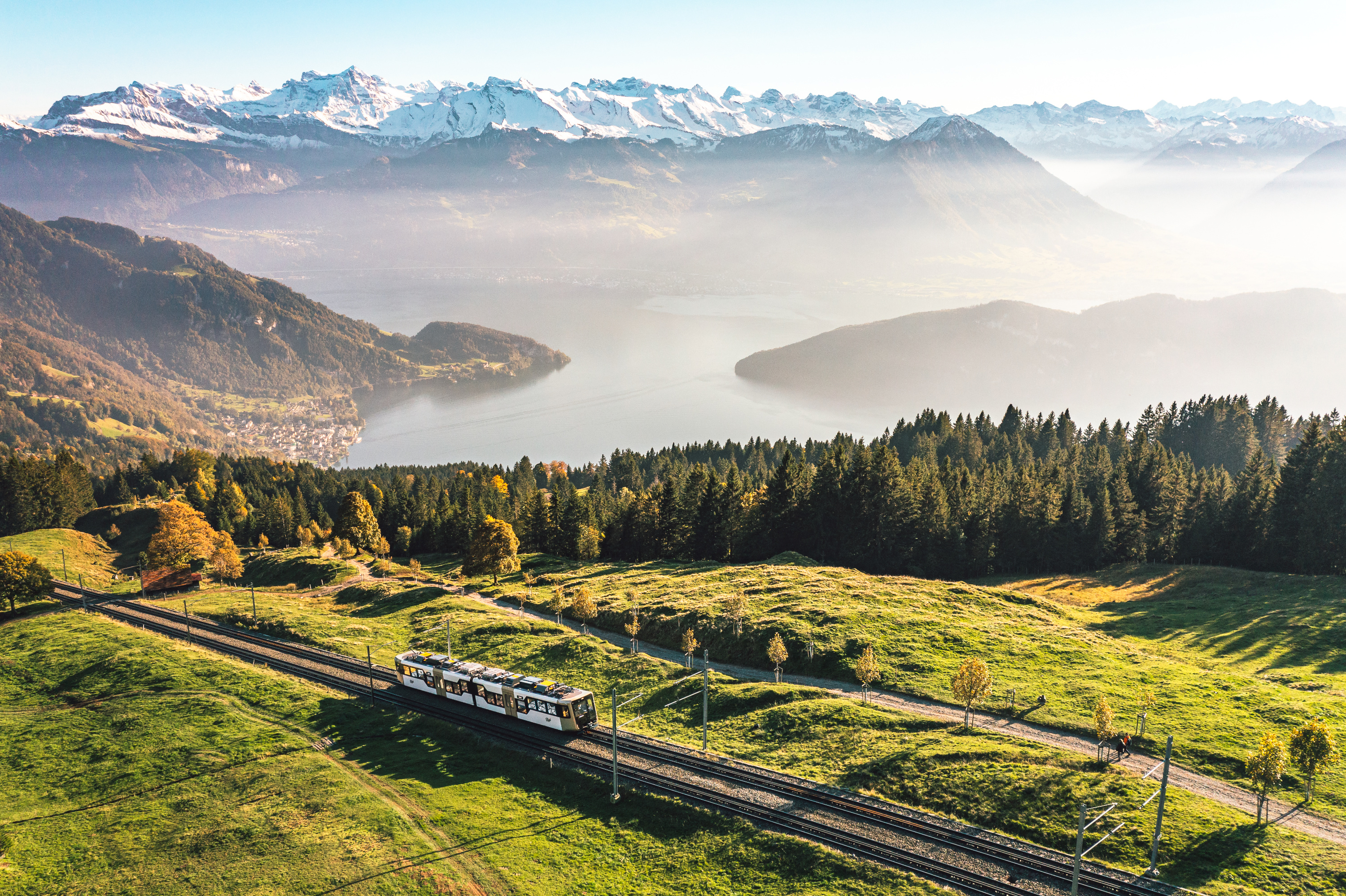 Mit der Zahnradbahn auf die Rigi