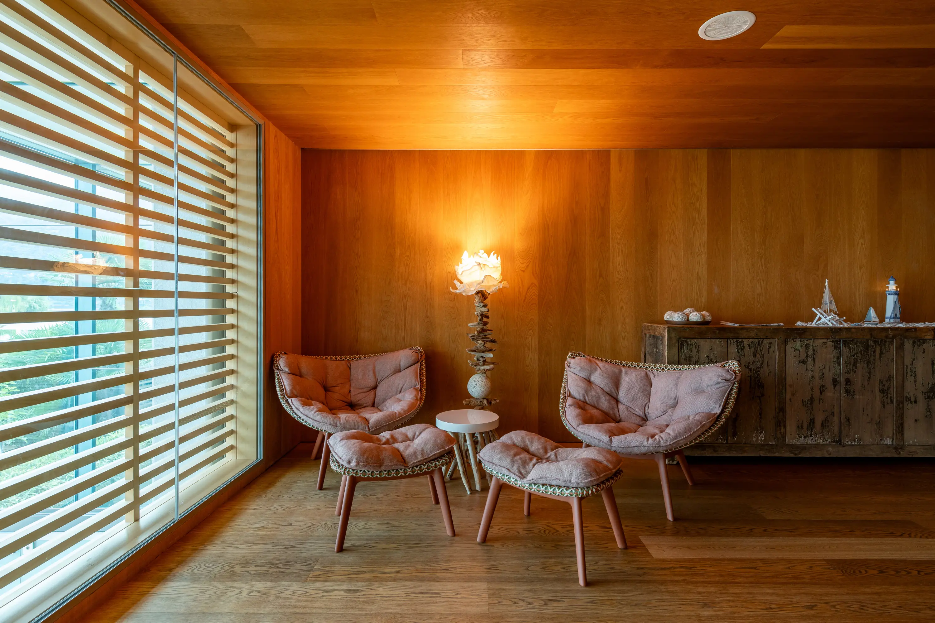 Gemütlich entspannen im Spa-Empfang