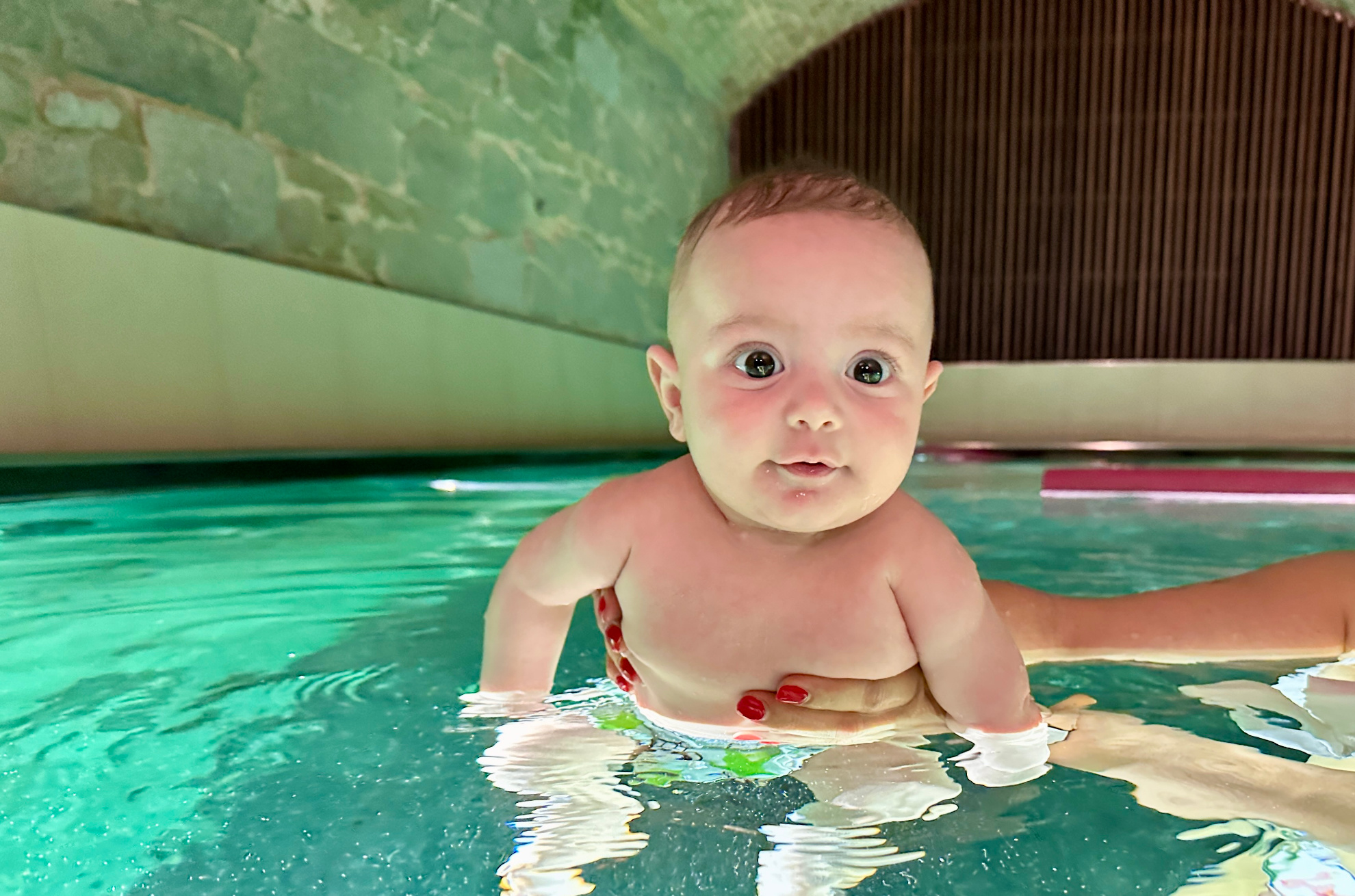 6x Mini nuoto per bebè - 4-7 mesi